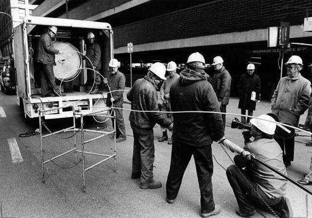 Instalación de la primera red de Fibra Óptica en Chicago, 1977